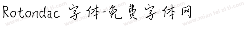 Rotondac 字体字体转换
